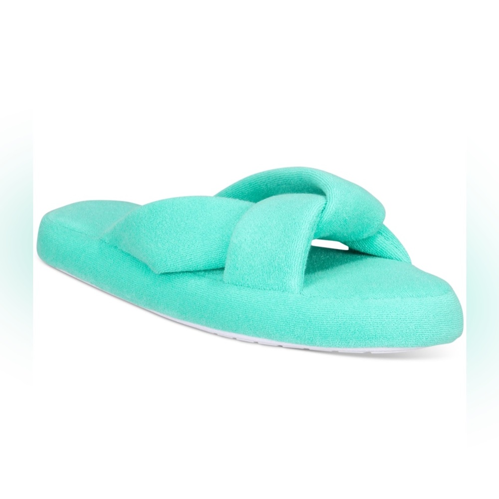 JENNI Terry Cloth Crossband Slide Slippers